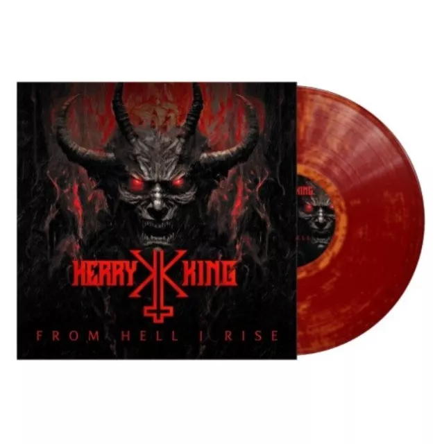 KERRY KING FROM HELL I RISE LP Dark Red/Orange Marble VINYL