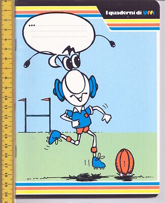 mascotte TELECAPRI 80s Cisa italy notebook quaderno scuola  football UFFI 