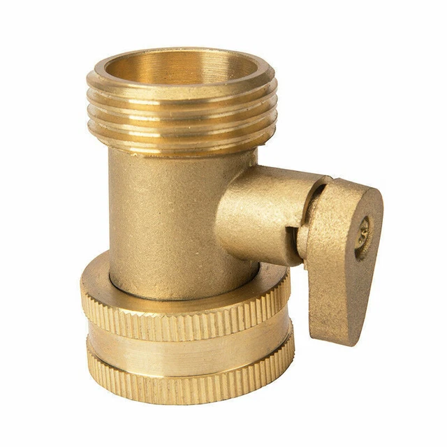 3/4 Zoll Gartenschlauch Wasser Rohrverbinder Messing Ventil Wasserhahn Spli KG