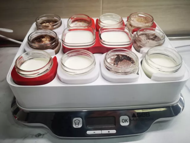 12 adattatori per yogurtiera  SEB Multidélices  per vasetti da 212 ml yaourtière