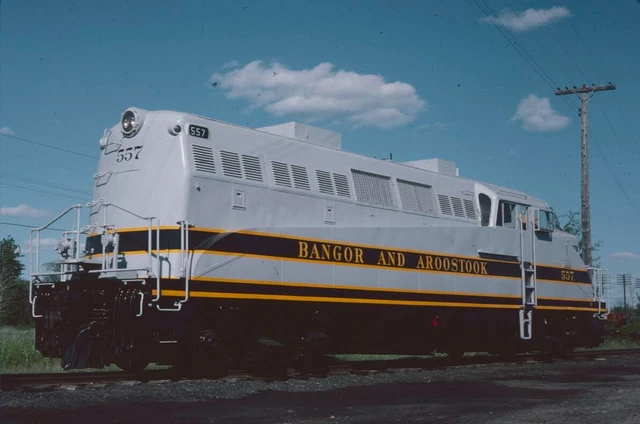 Bangor & Aroostook 557 BL2  35mm  Original kodachrome Slide