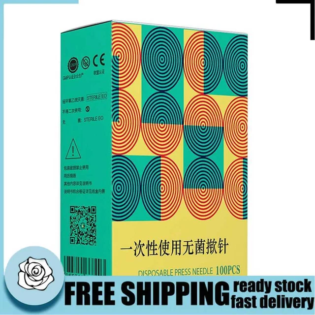 Pegatinas para auriculares con punta de oreja acupresión para oídos masaje para oídos almohadillas pegadoras