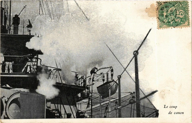 CPA AK Naval Military - Le Coup de Canon SHIPS (911758)