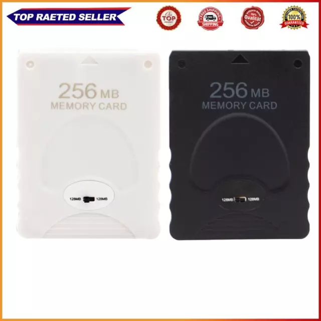 256MB Megabyte Memory Card for Sony PlayStation 2 PS2 Game Data Storage Adapter
