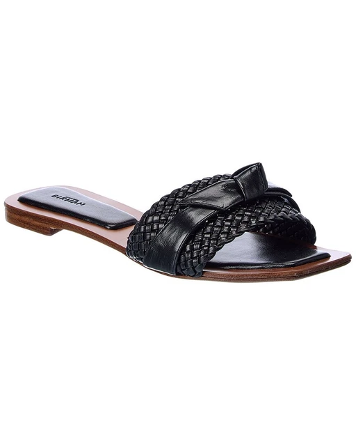 Alexandre Birman Clarita Woven Leather Sandal Women's Black 35