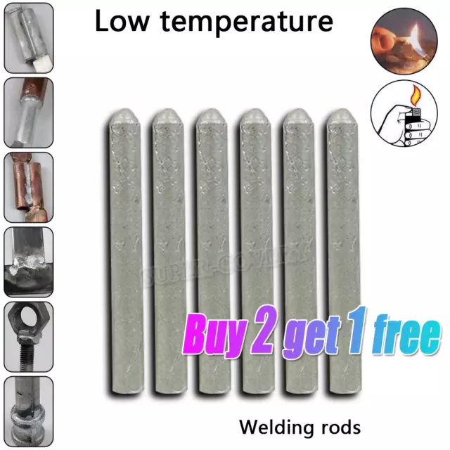 6Pcs Low Temperature Universal Welding Rod Welding Electrode Aluminum Rod Tools