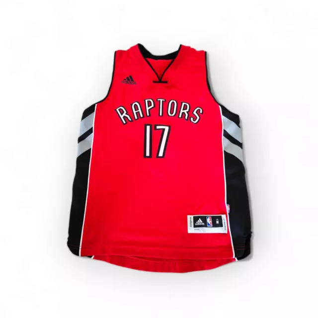 Jugend Adidas Toronto Raptors NBA Trikot, #17 Valanciunas, rot, Größe YM