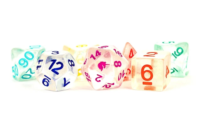 Unicorn Resin Poly Dice Set: Rainbow Ice (7) (US IMPORT)