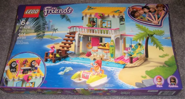 Lego Friends Beach House 41428 NEW Building Set Mia Andrea Paddleboat Dolphin