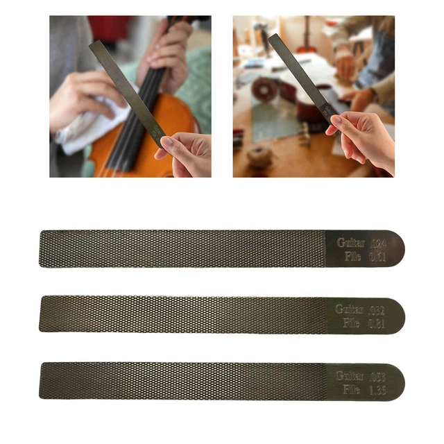 Fichiers d'écrou de guitare professionnels fichier de couronnement de frette