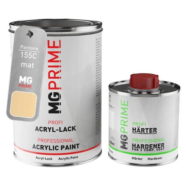 Pantone 155C Orange Beige mat peinture acrylique 1,5L durcisseur y.c.