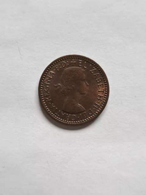 A 1954 Queen Elizabeth II (VF) farthing coin