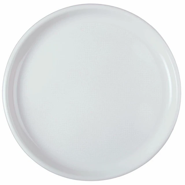 [20, 180, 360 Pz] PIATTI PIZZA PLASTICA BIANCO USA E GETTA MONOUSO