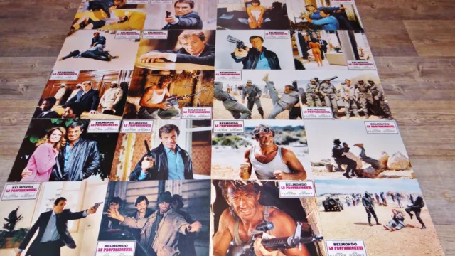 belmondo LE PROFESSIONNEL !  le jeu 20 photos cinema lobby card