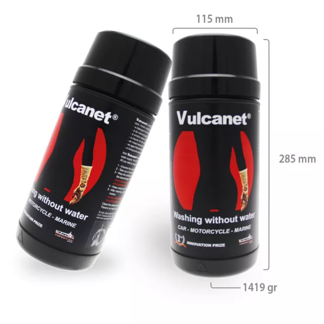 Vulcanet Motorcycle Waterless Cleaning 80x Wipes System with 1x Microfibre Cloth