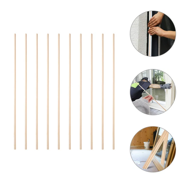 10 Pcs Window Decoration Molding Strip Triangle Dowels Strips Trim for Crafting