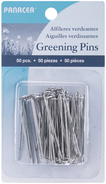 Alfileres ecologistas Panacea 1,75" 50/paquete plateados