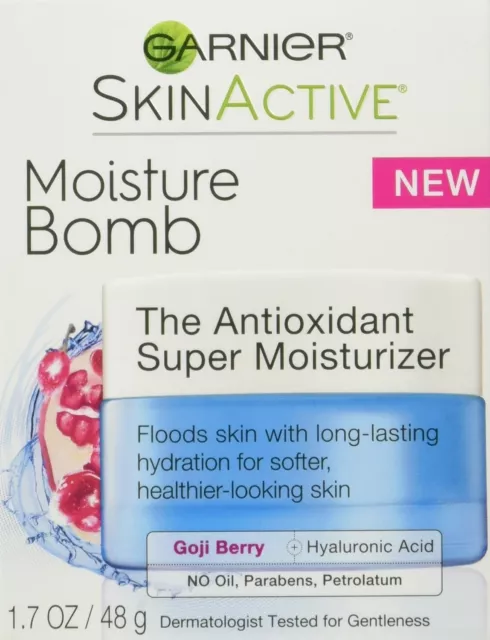 Garnier SkinActive MOISTURE BOMB Antioxidant Super Moisturizer 1.7 Oz NEW! Rare!