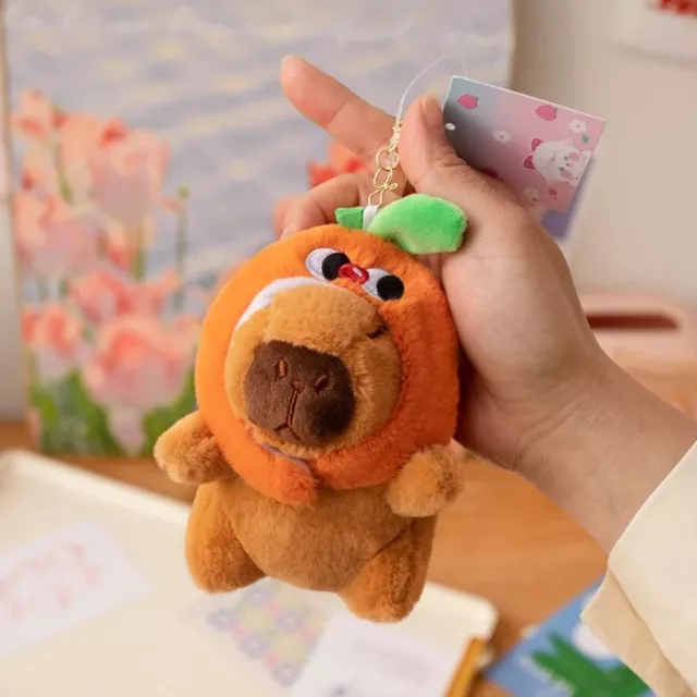 With Turtle Backpack Capybara Plush Pendant  Kid Girl Boy