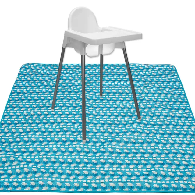 135*135cm Baby Anti-Slip Splat Floor Splash Mat Under Chair Play Camping MatЮ