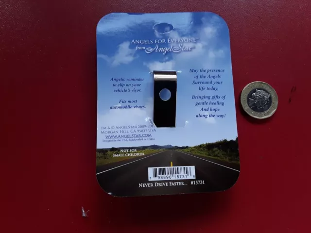 Car Visor Clip Never drive faster than your angel can fly. Approx 6 cms tall. 2