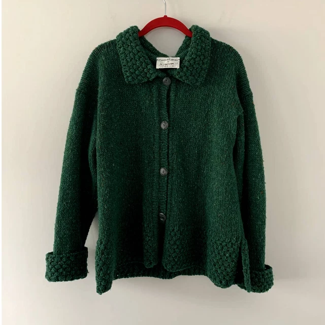 Vintage Classical Culture by Rostan Donegal Made in Ireland Green Sweater