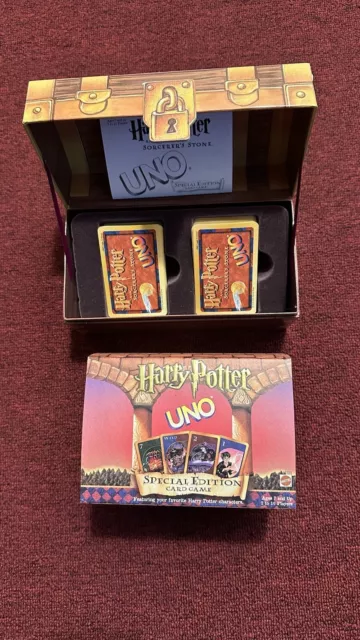 Harry Potter Special Edition UNO Card Game Mattel - Complete - 2000