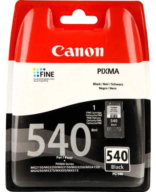 Cartuccia Pg-540 Black Originale Canon Nero Pixma Mg2150 / Mg3150 / Mx 375