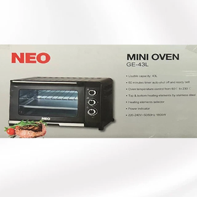 Mini Forno Elettrico NEO GE-43L Accessorio Per La Cucina Di Casa Potenza 1800W