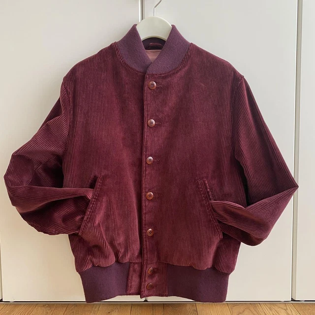 GOLDEN BEAR X Unionmade Varsity Jacket Wine Size-M Used