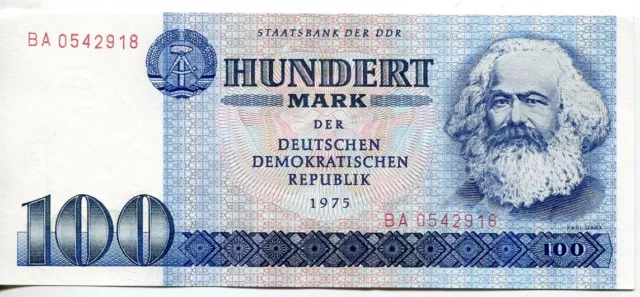 Geldschein Staatsbank der DDR 100 Mark,1975,Karl Marx
