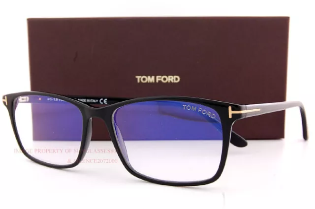 Brand New Tom Ford Eyeglass Frames FT 5584-B 001 Black For Men Size 56mm 2