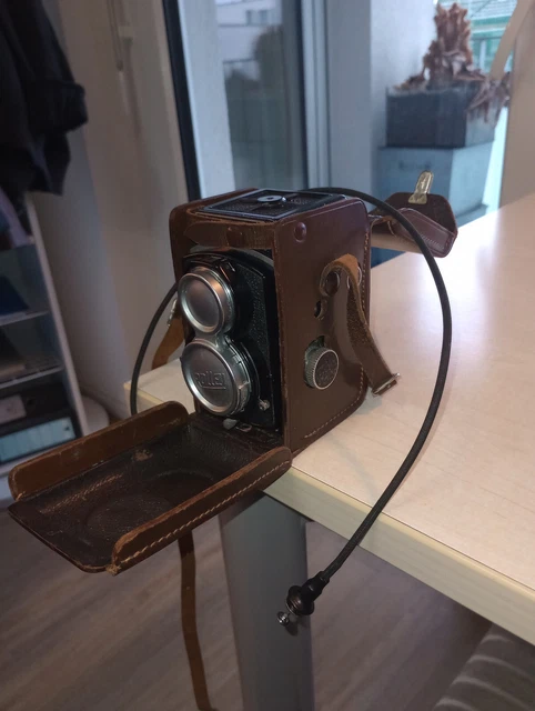 FILTRE ROLLEIFLEX ROLLEI FRANKE HEIDECKE -R-2 avec son étui en cuir EUR