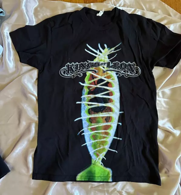 Kings Of Leon T-Shirt Men's Short Sleeve Venus Fly Trap Tour Black 2010 Size Med