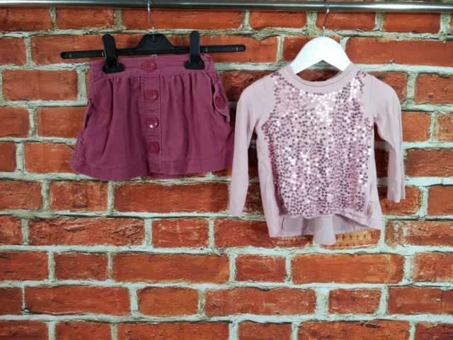 Baby Girls Bundle Age 12-18 Months Next Ted Baker Skirt T-Shirt Long Sleeve 86Cm