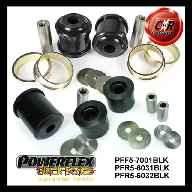 Powerflex Black Fr Radius Arm-Chass & Rr Diff Bushes For BMW 5 Series GT 2009on