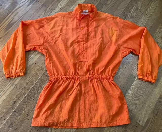 90s Jesse Jeans Women’s OVERSIZED Parka Windbreaker.orange.made Bulgaria