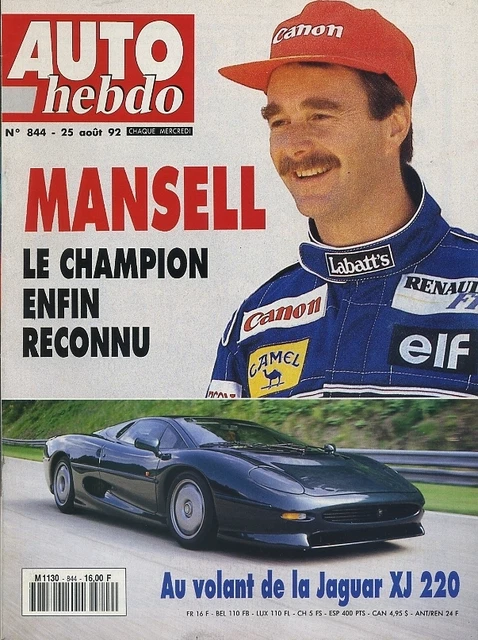 A18-Auto Hebdo 18/05/88 n°625 Ferrari F40 Jaguar XJS V12 Cabriolet GP de Monaco