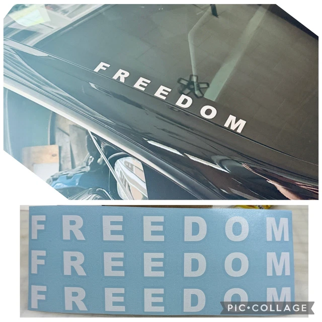 Freedom Window Decal Buy Charlie Kirk Freedom Vinyl Decal Online In ...