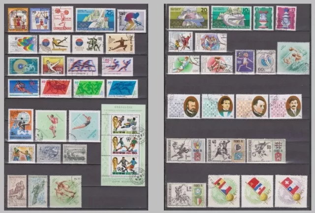 Collection SPORTS on stamps - see photos