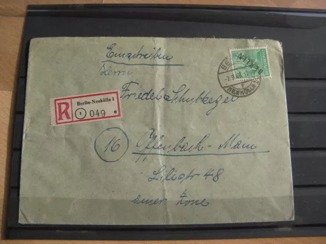 Berlin Mi.Nr. 16 seltene GUTE Einzelfrankatur Stempel Neukölln € 240,00 - D381