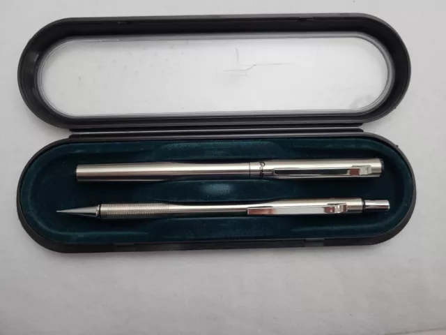 Vintage Pentel Rollerball Pen & Mechanical Propelling S445 Pencil Set