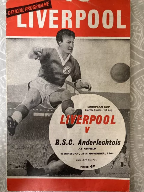 Liverpool v R.S.C. Anderlecht 1964/65 European Cup