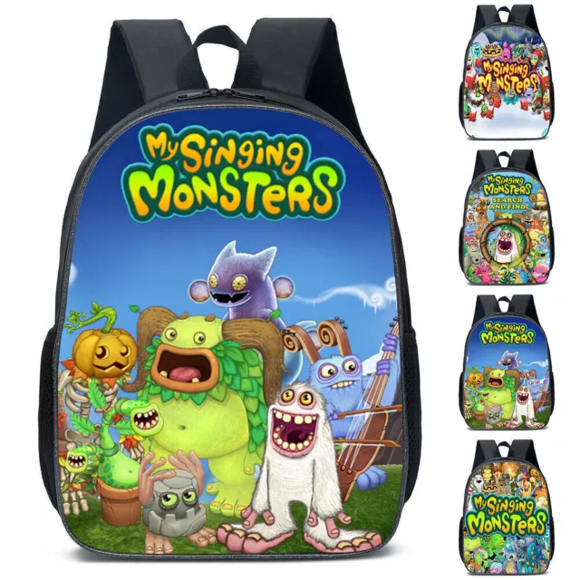 Kids Boy Girl My Singing Monsters Backpack School Bag Travel Rucksack Travel Bag