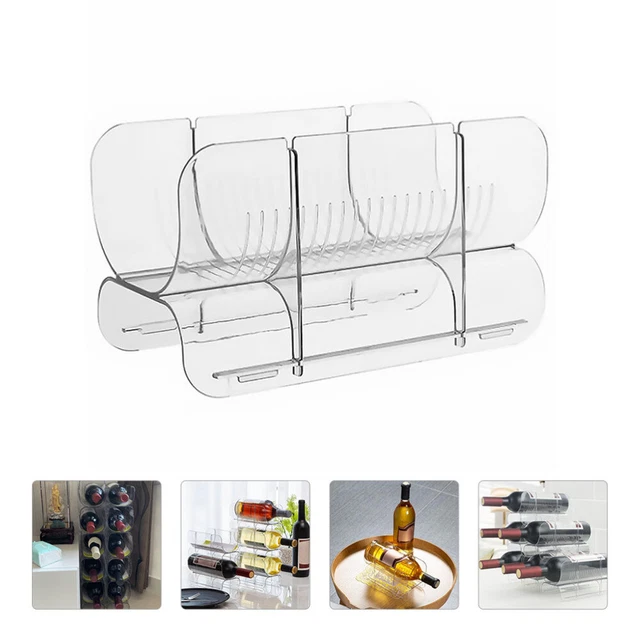 Estante de vino estante de almacenamiento de vino para botellas de agua refrigerador