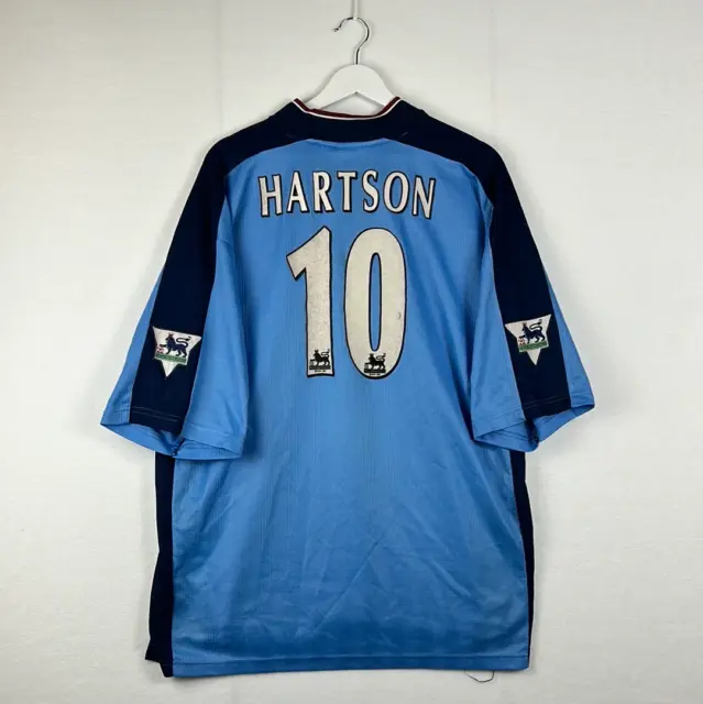 West Ham United 1998-1999 Third Shirt - 2XL - Hartson 10