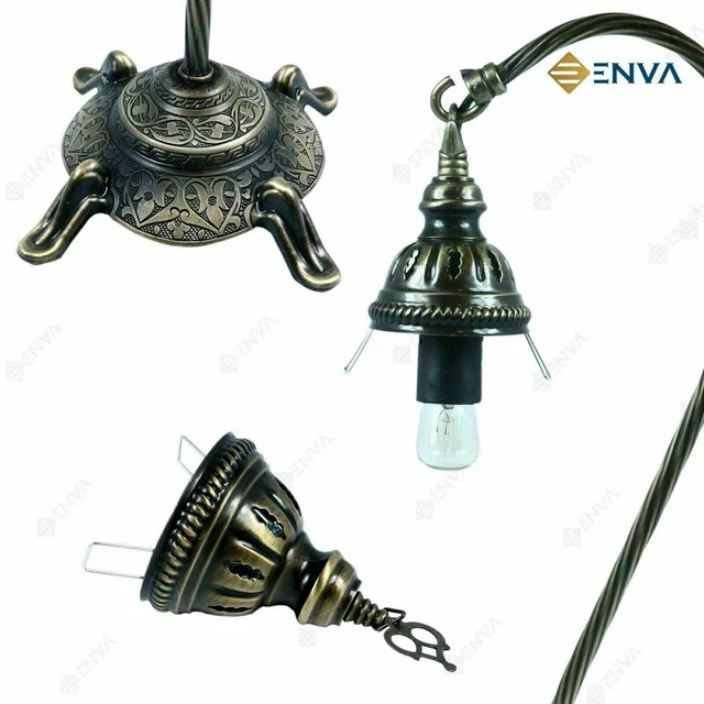Lampada a collo di cigno Tiffany da tavolo mosaico fatta a mano marocchina turca 6