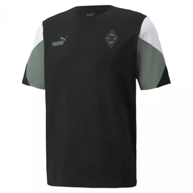 Puma BMG Borussia Mönchengladbach ftblCulture T-shirt Schwarz Gr. S M L XL 3XL