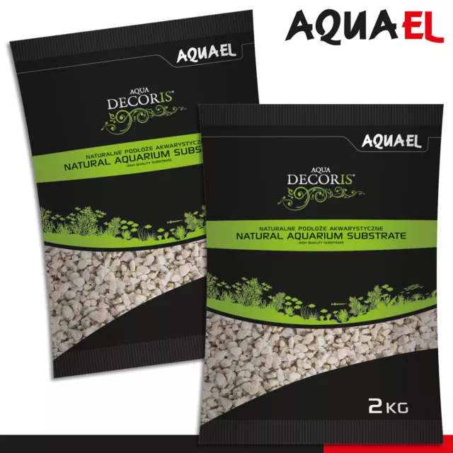 Aquael 2 x 2 KG Eau Decoris Dolomite 2 - 4 MM Aquariensubstrat Revêtement de Sol