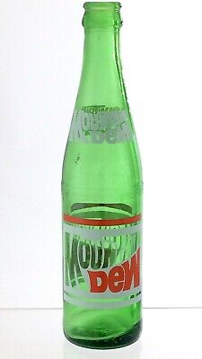 Vintage Pop Bottle Mountain Dew Green Glass 10 FL OZ M721